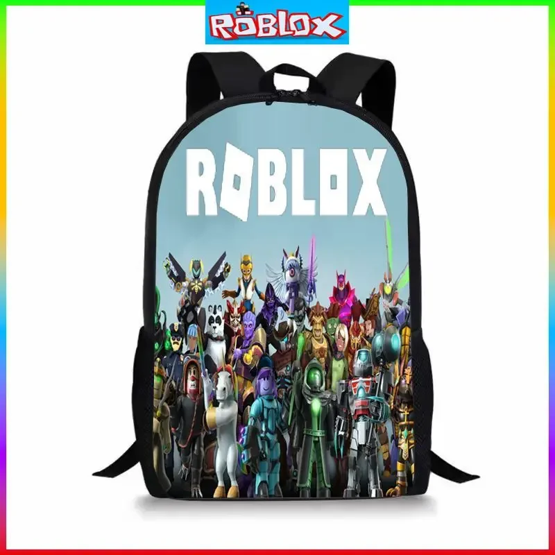 HOT ROBLOX Backpack for Primary and Secondary School Students Boys and Girls Backpack School Bag Mochila Anime Cartoon