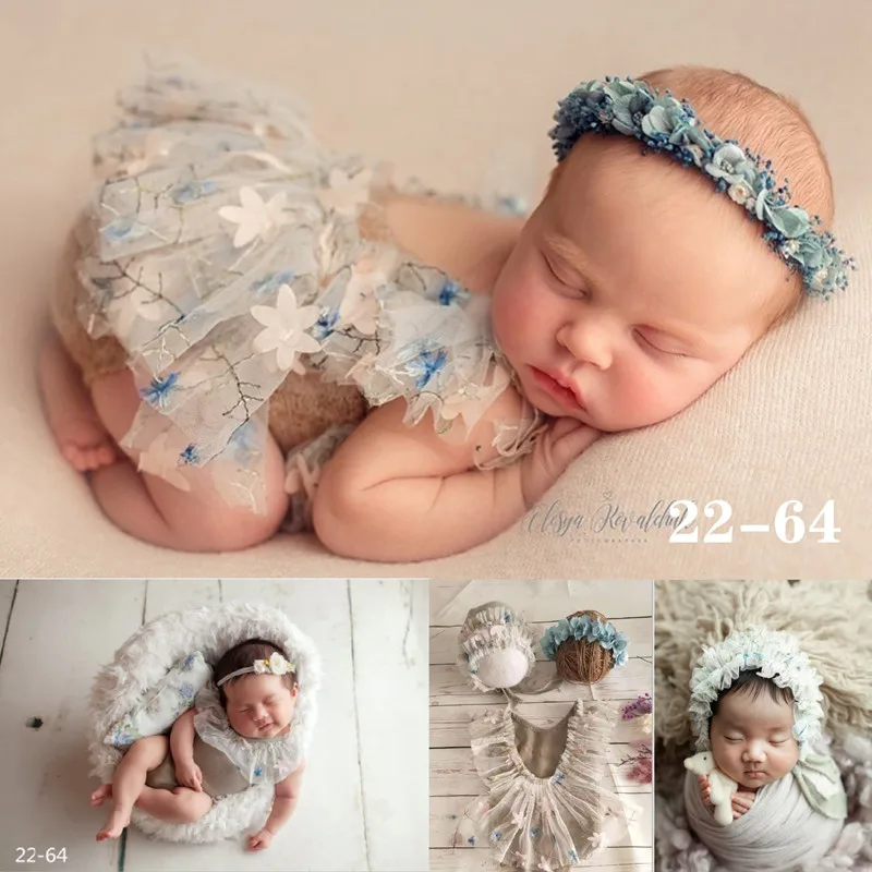 2023 Newborn photography props,handknit fabric outfits for baby photography props