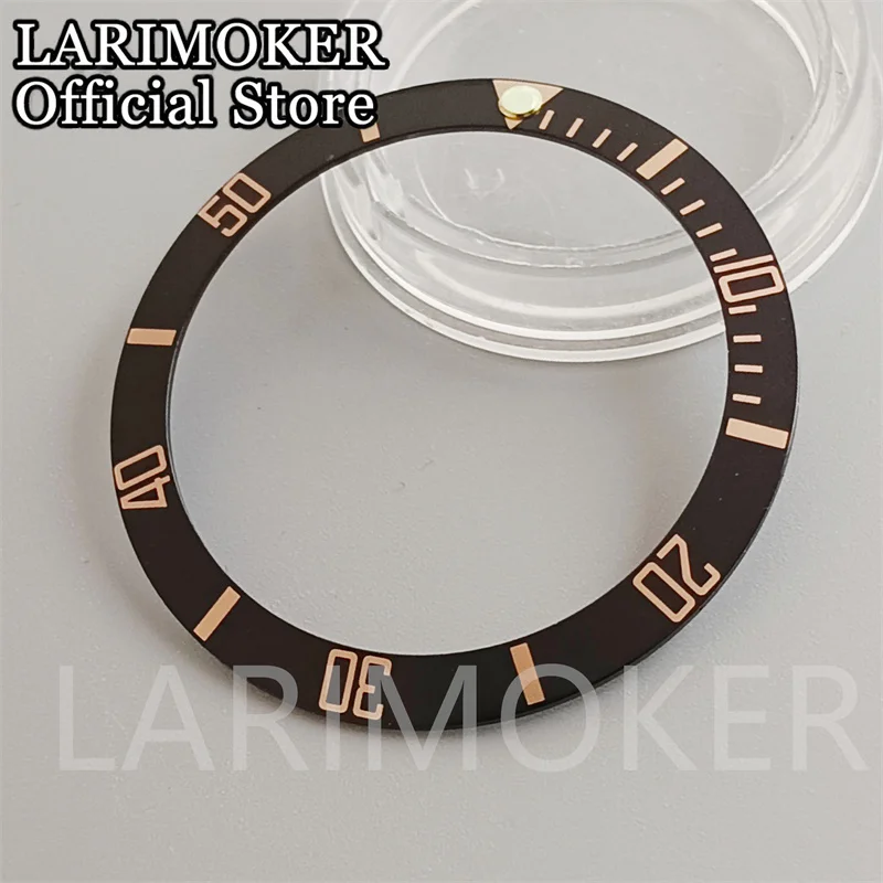 LARIMOKER-إدراج حلقة مزدوجة الوقت لعلبة الساعة ، إطار عالي الجودة ، 24 ساعة ، 38 أو 40 أو 41 أو