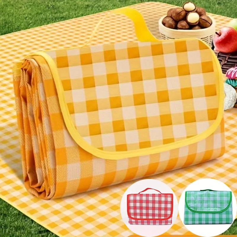 Estera de Picnic de 200cm x 200cm, bolsa de Picnic práctica y ligera portátil, adecuada para salidas familiares, parques de verano, patios, barbacoas