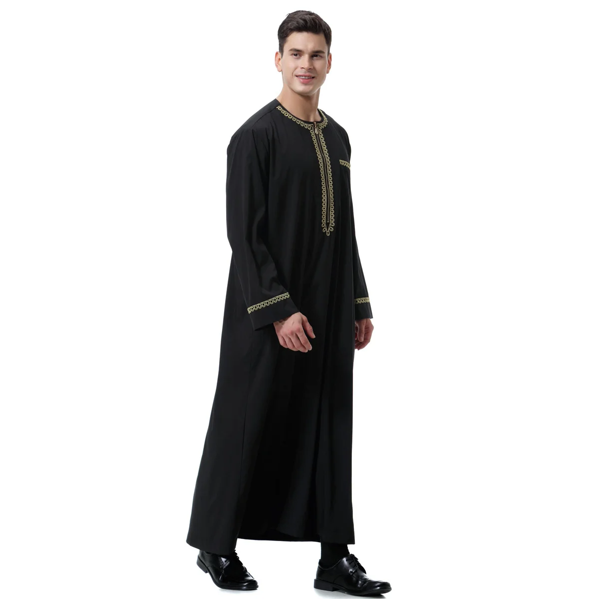 

Muslim Men Jubba Thobe Dress Abayas Islamic Clothing Long Robe Saudi Musulman Abaya Moroccan Caftan Islam Dubai Arab Dressing