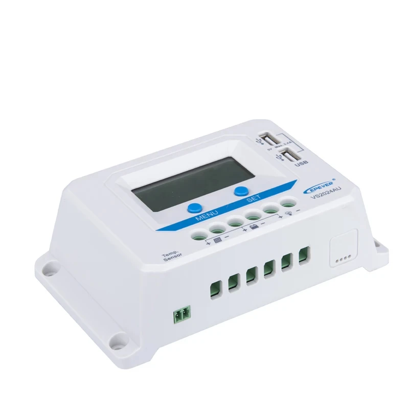 EPEVER VS6048AU 60A Solar Charger Controller 12V24V36V48VDC Regulator For Solar System LCD Diaplay Two USB Ports
