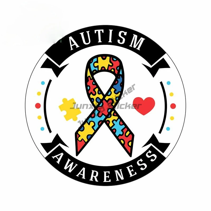

Autism Awareness Care Autism Color Jigsaw Creative Sticker for Decorate Car Bicycle Helmet Window Wall Decal