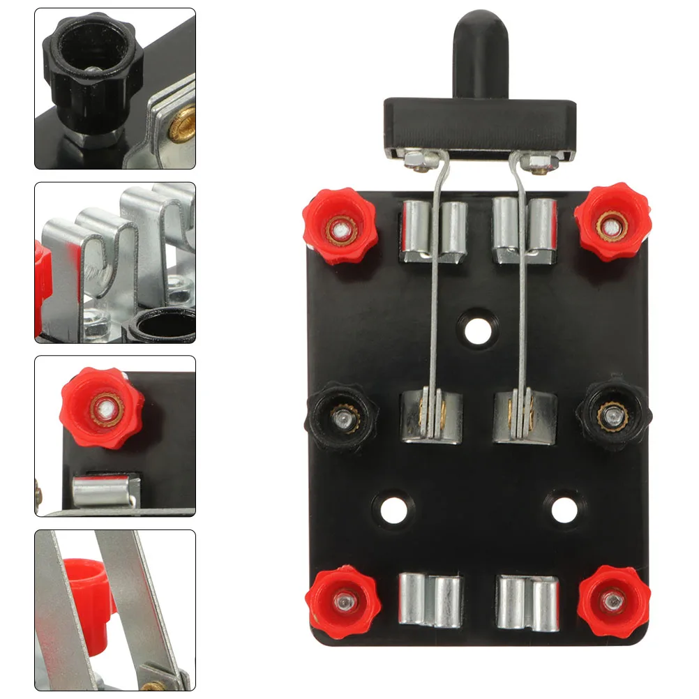 

Double Pole Switch Compact Physics Lab Equipment Educational Circuit Experiment Tools Double Throw Switch Teaching