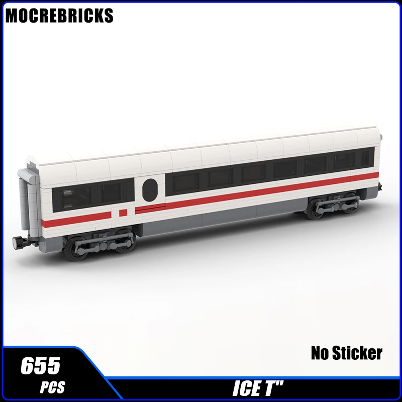 German Railway Locomotive ICE T Electric Train Carriage Sets MOC Building Block Assembly Model Puzzle Kids Bricks Toys Xmas Gift