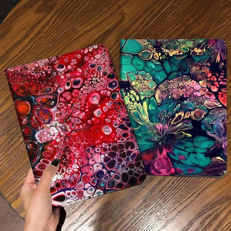 

Red Bubble Abstract Pattern Tablet Case For Samsung Galaxy Tab S7 S8 S9 S10 FE Lite Gift