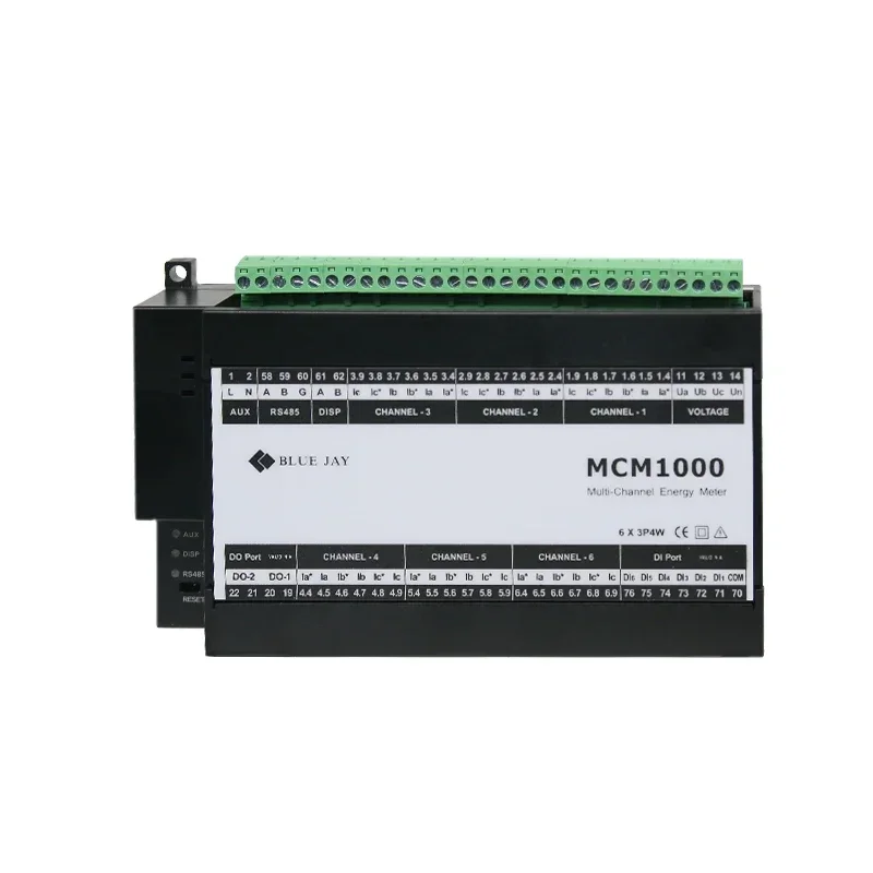 MCM1000/ MCM 1300 450V ac din rail kwh power meter, smart energy monitor for residential watt meter, 3 phase 4 wire energy meter