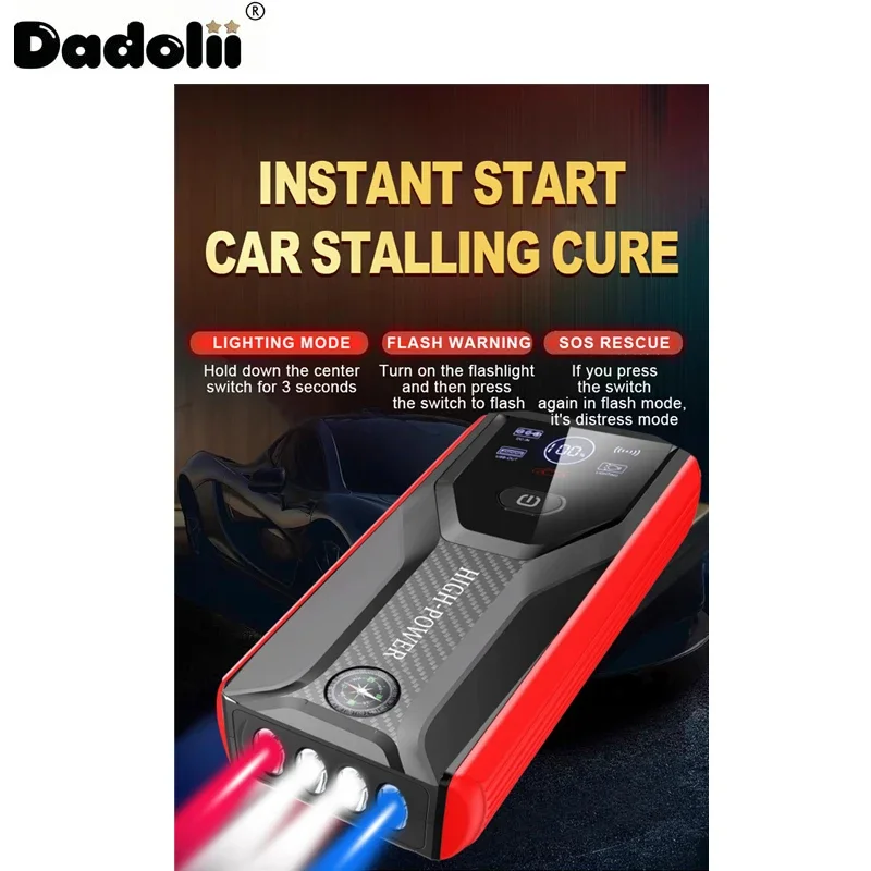 سيارة الانتقال كاتب بدء جهاز بطارية قوة البنك 12V98000mAh Jumpstarter السيارات المغفل الطوارئ الداعم شاحن سيارة الانتقال ابدأ