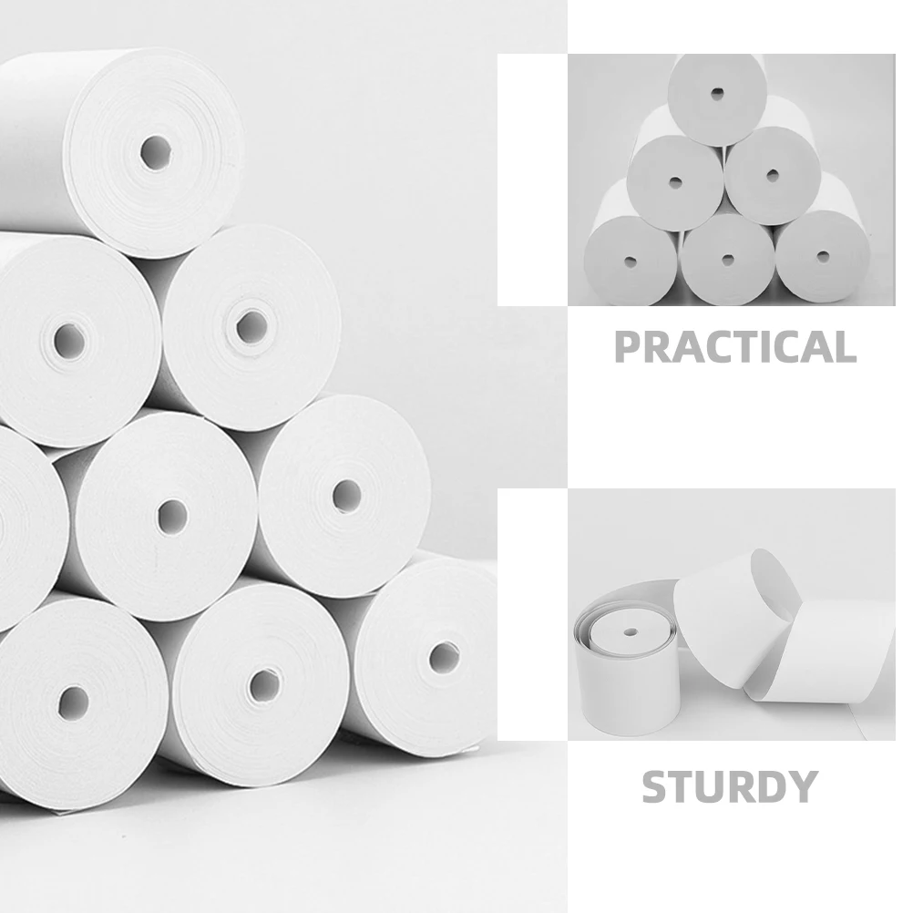 

40 Rolls Thermal Paper 57mm x 30m Cash Register Papers for Supermarket Home Office Restaurant Hotel Bank Hospital Clear Printing