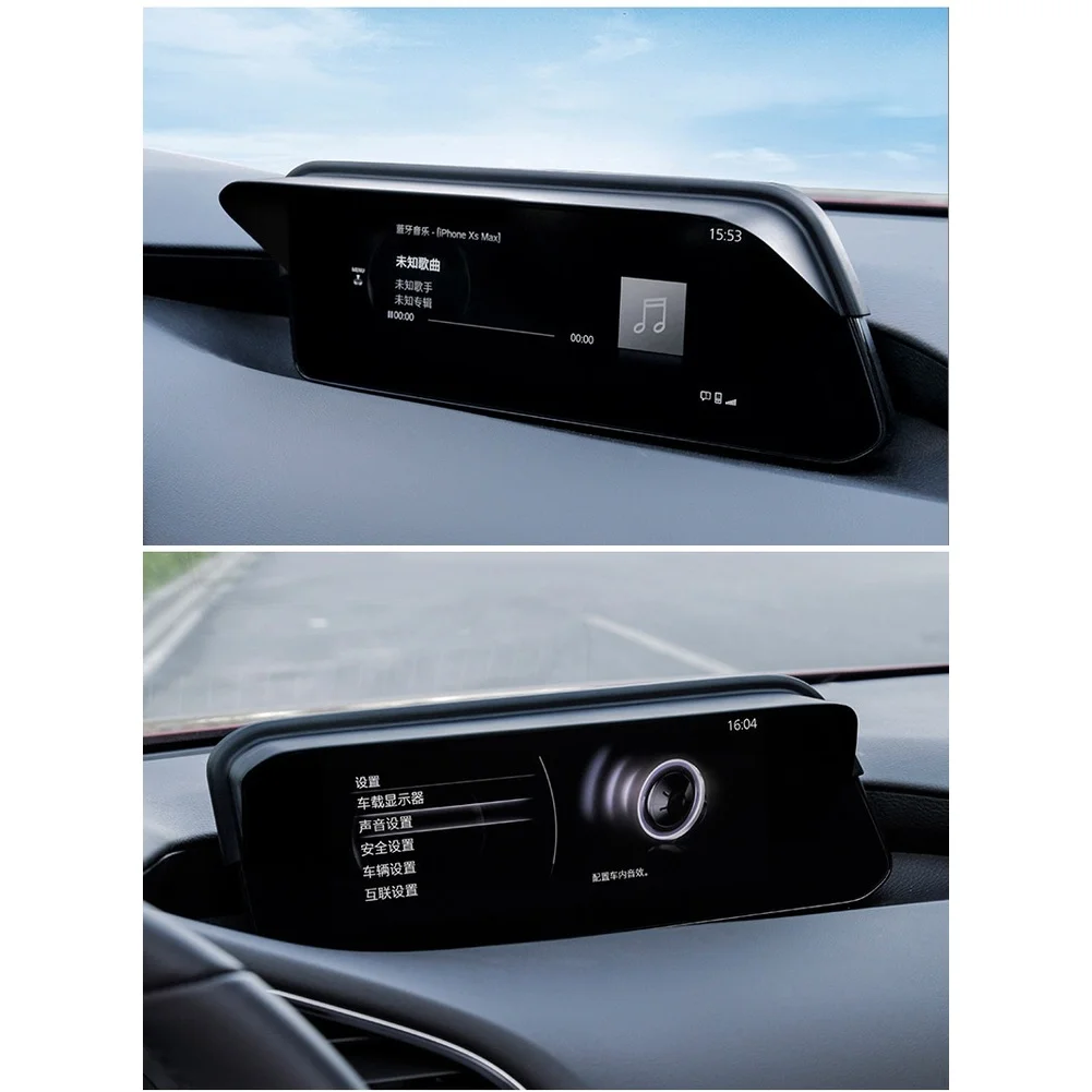 Sunshade Lens Hood FOR Mazda 3 2020 Infotainment Display ABS Material to Deliver Repeatable Glare Control Performance