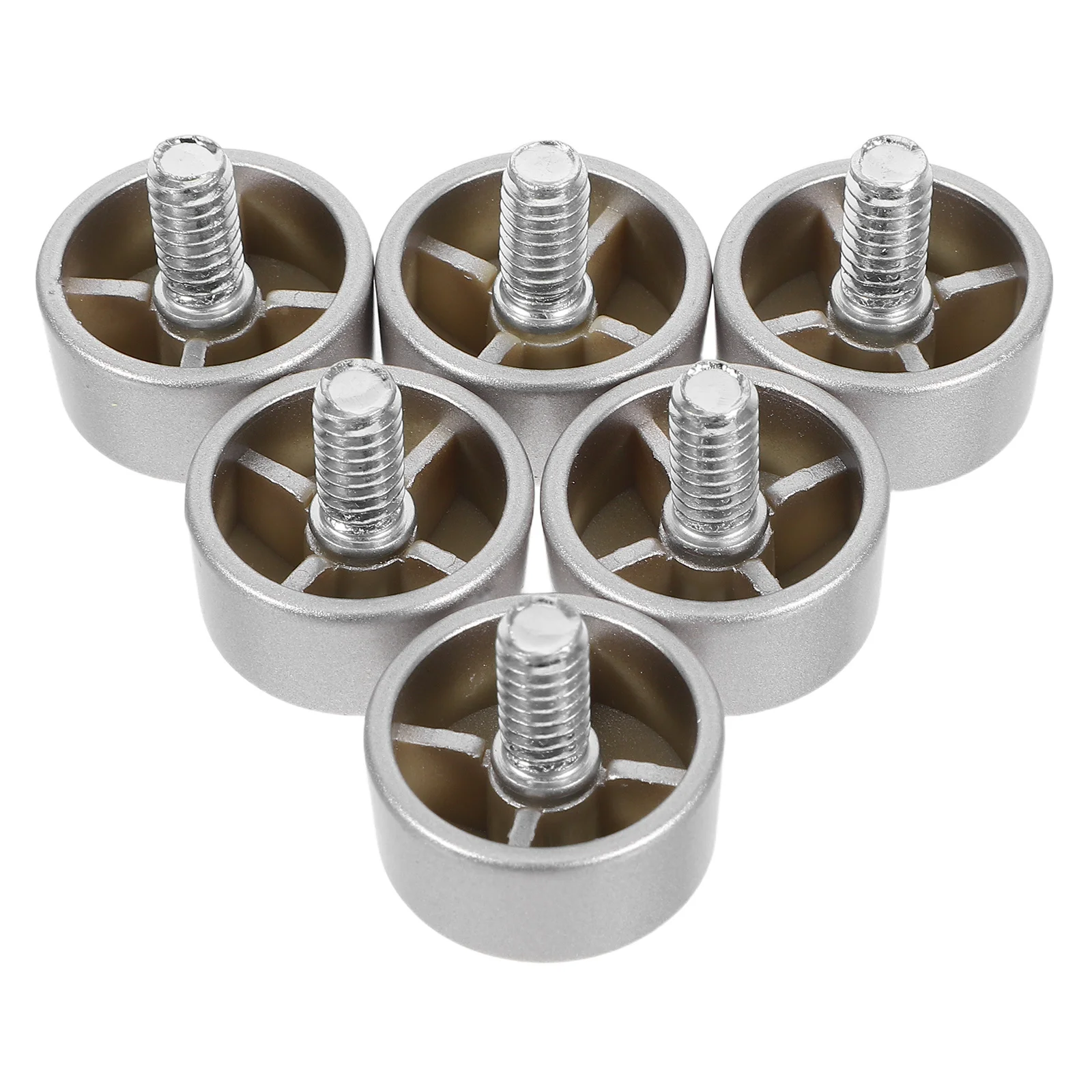 

6pcs Curtain Rod Caps Finial 3/4 Inch Decorative Curtain Pole Ends For Window Treatment Sturdy Plastic Metal Hardware