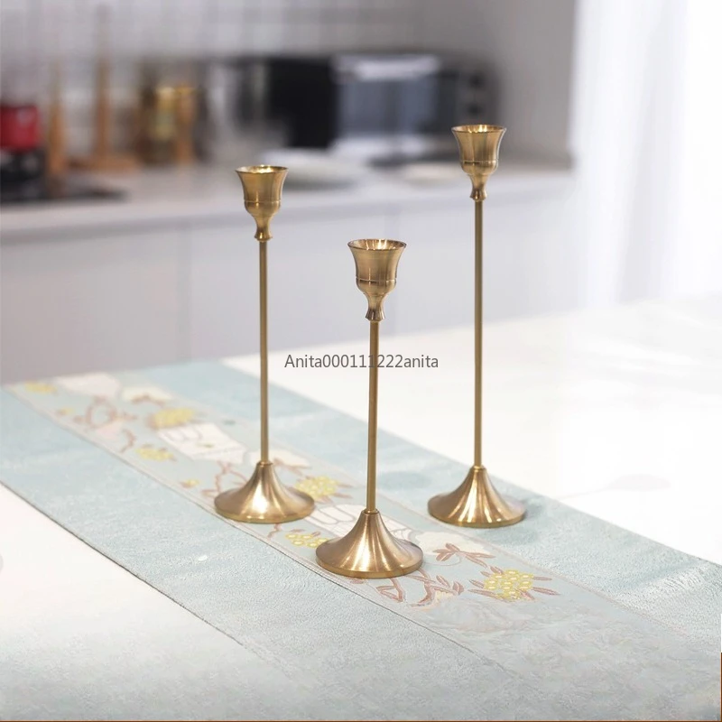 Unlacquered Solid Brass Candle Holder/Table Decoration/Candle Holder/Candlestick Holder/Brass Candle Stand/Brass Candle Tray