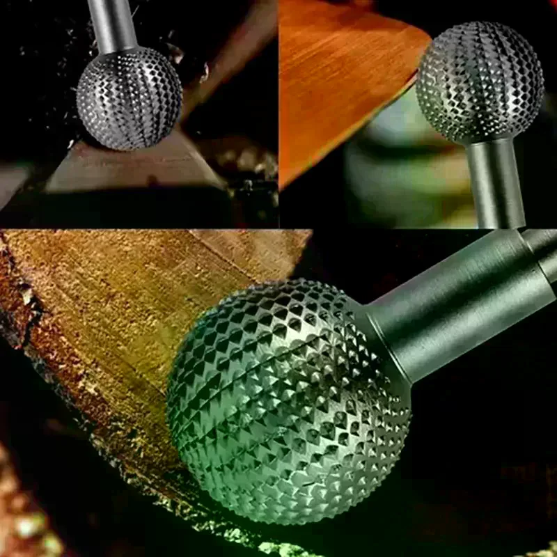 10mm Wood Carving Grinding Head Rotary Burr Ball Gouge Angle Grinder For Polishing Engraving