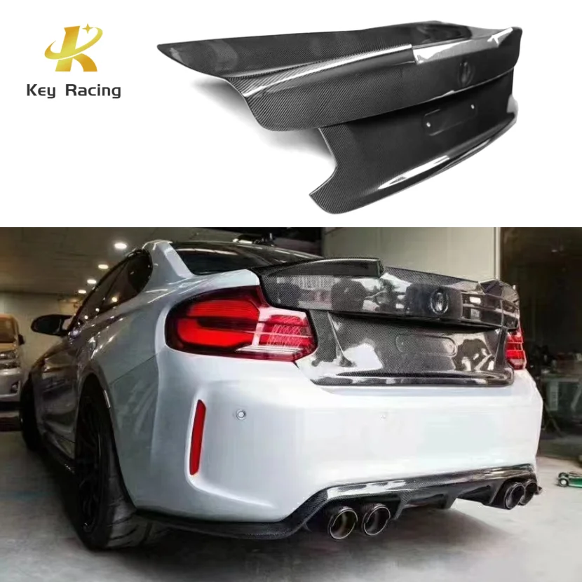 

M2 F22 F87 Задняя крышка багажника из углеродного волокна в стиле CSL Задняя крышка багажника для BMW 2 серии F22 F87 M2 Автомобильные аксессуары