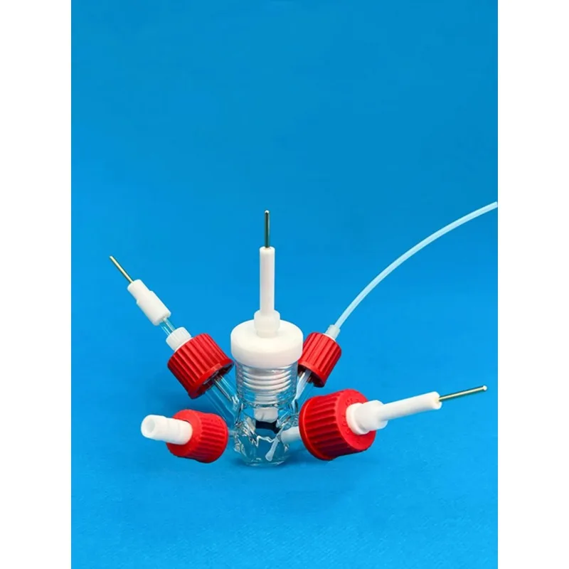 Micro sealed electrolytic cell/ three electrode system corrosion-resistant sealed electrolytic cell