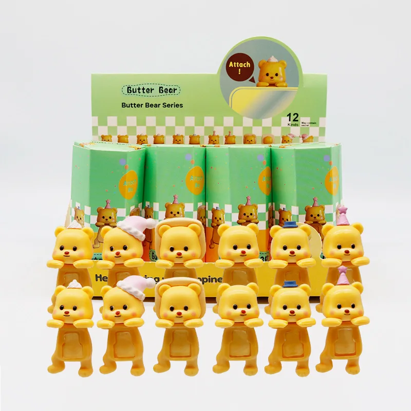 New SA Butter Bear Series Blind Box Action Doll Mystery Box Model Desktop Decoration Kids Toys Collectibles Festive Gifts