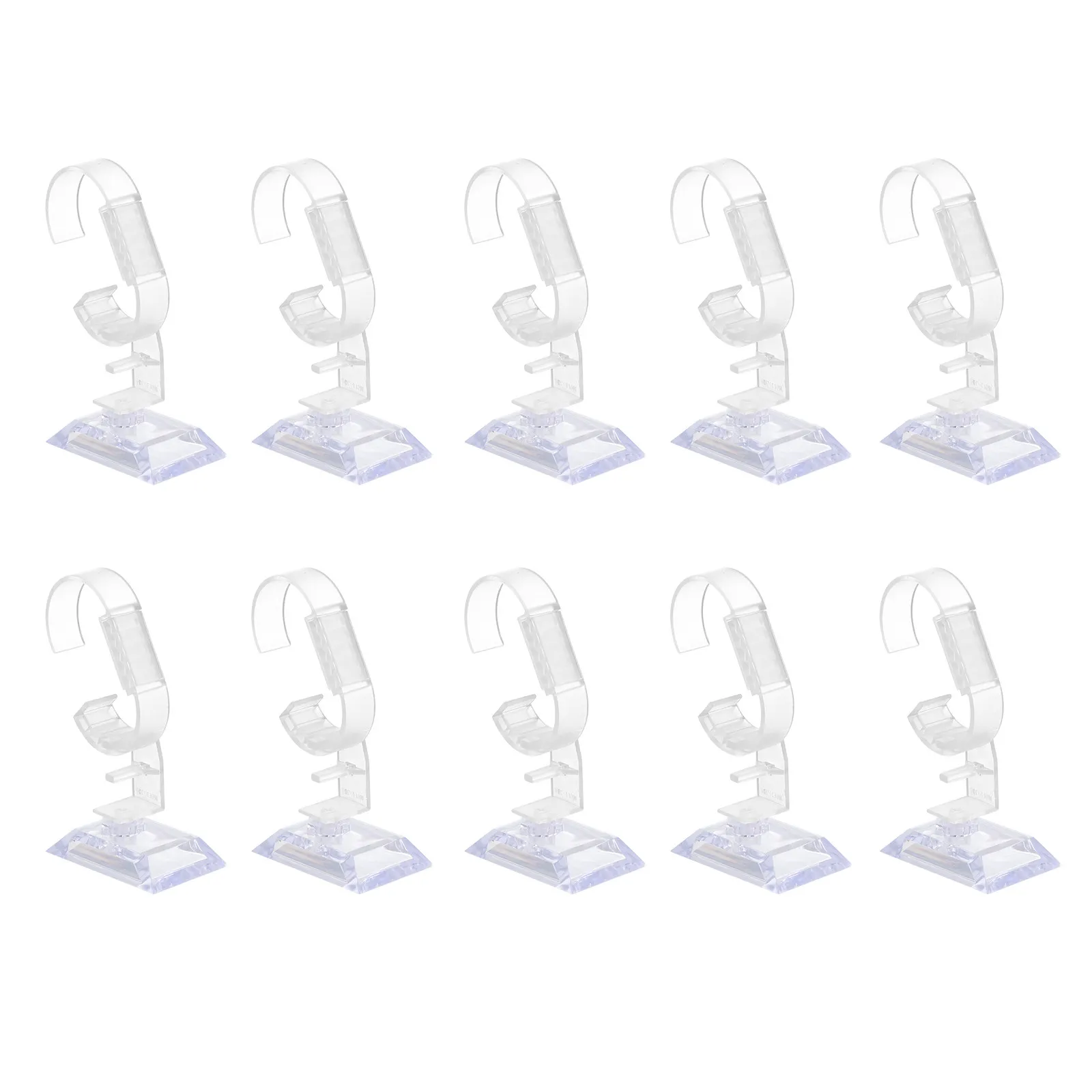 10Pcs Plastic Watch Display Stands Adjustable C Ring Bracelets Holder Jewelry Rack Display Organizer Bracelet Watch Holder