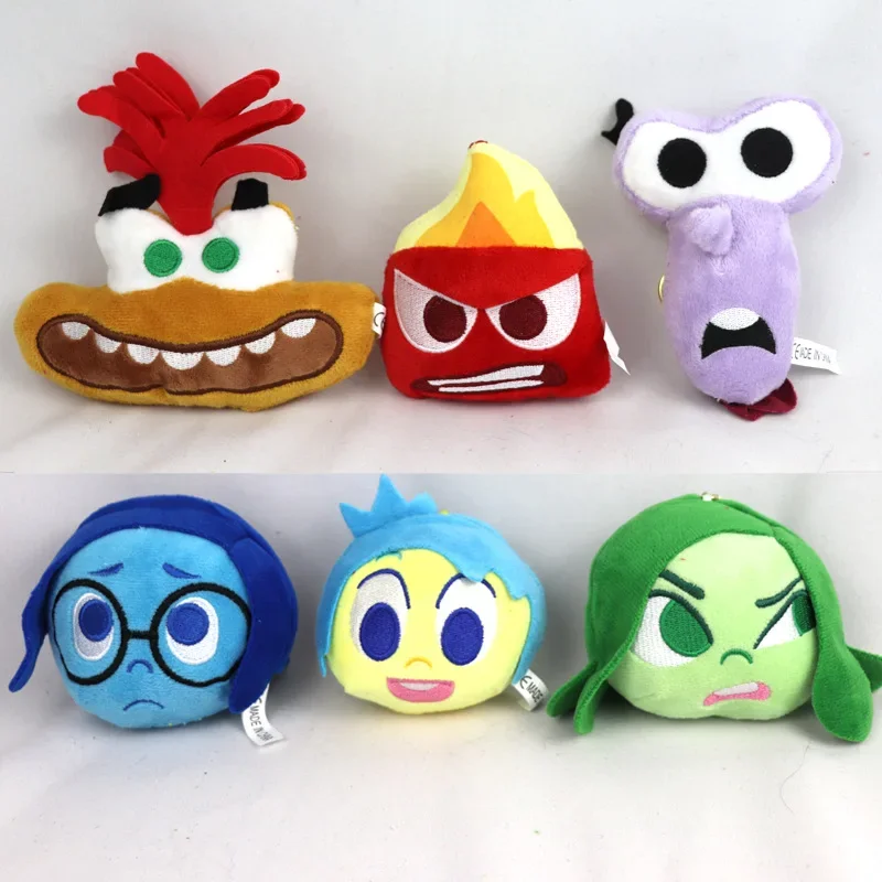 New Inside Out 2 Plush Doll Keychain Kawaii Cartoon Figure Dolls Backpack Accessories Coin Purse Charm Children\'s Birthday Gifts