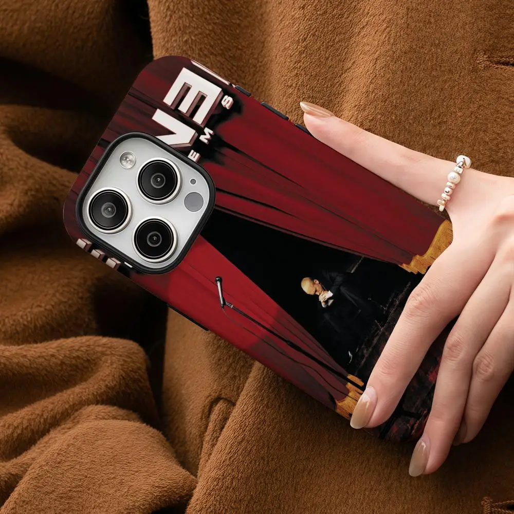 

Чехол для телефона The Eminem Show для Samsung Galaxy S25 24 23 22 Ultra Plus A56 36 26, глянцевый двухслойный жесткий корпус HD