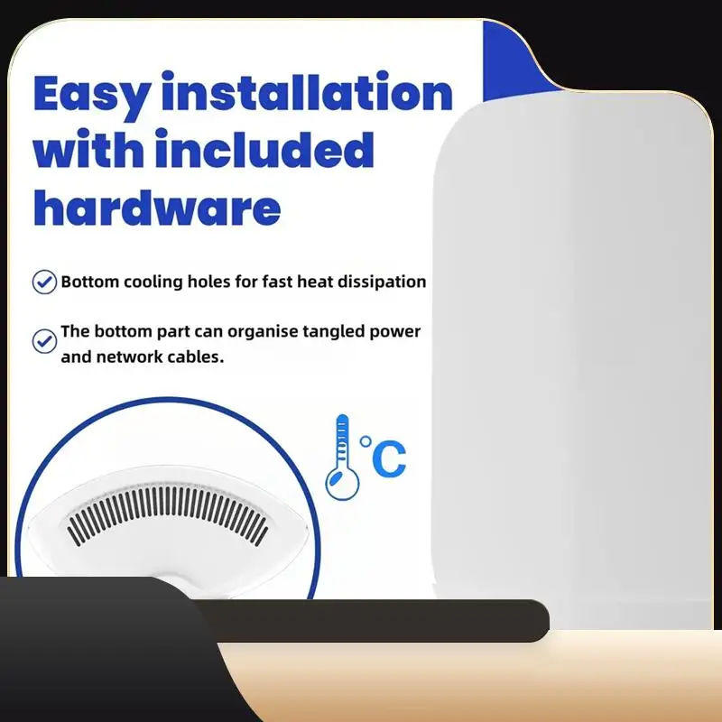 

Router Wall Bracket For EERO Max 7 Aluminum Alloy Wall Mount Sturdy & Durable Space Saving Wall Mount Holder-T44C