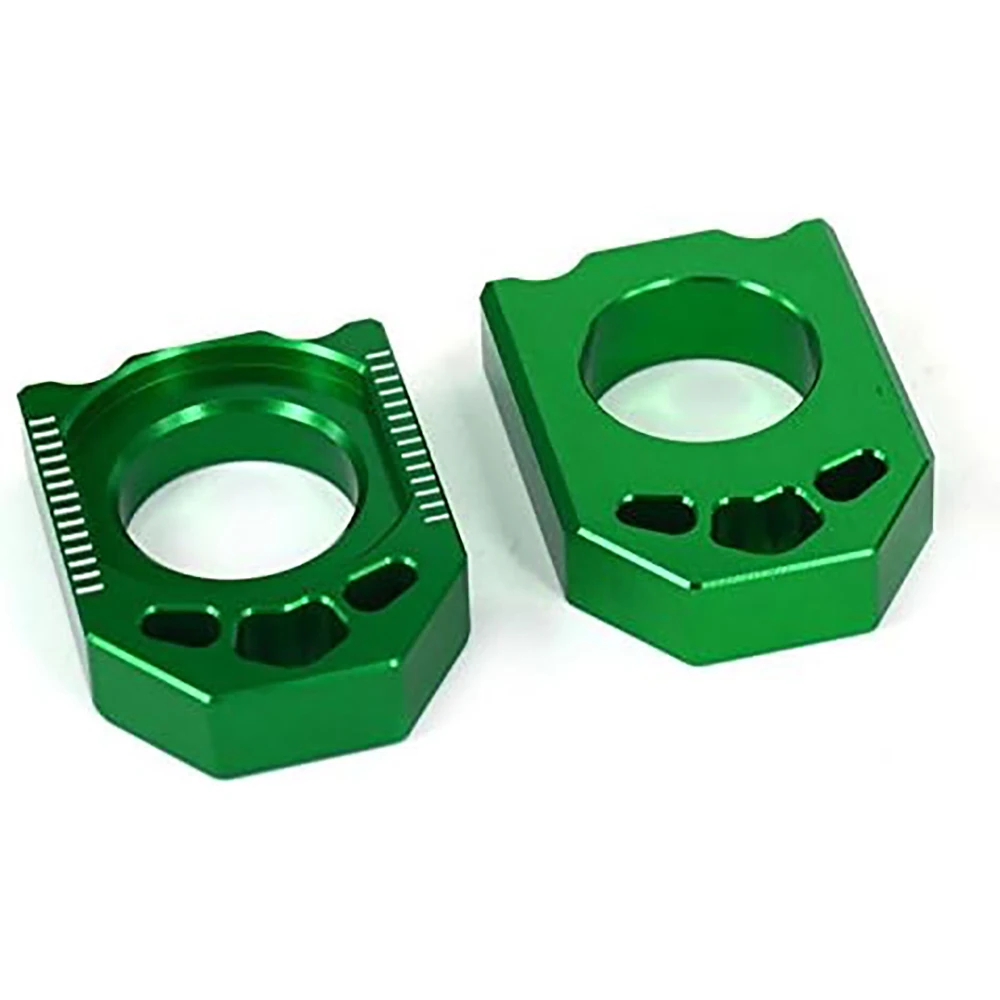 BIUGERCN motorcycle axle block Aluminum Rear For Kawasaki KX125/250 2003-2008KX250F 2004-2016 KX450F 2006-2016 KLX450R 2008-2015