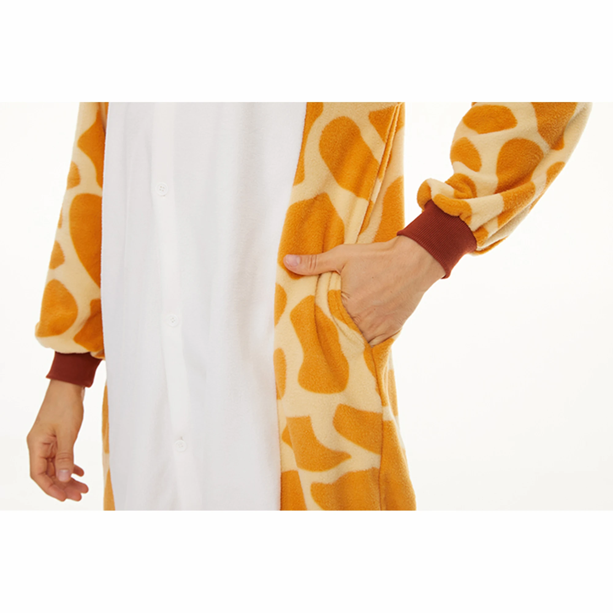 CANASOUR girafa Onesie trajes para adultos, halloween, natal, animal cosplay, pijamas, 1 pc pijama