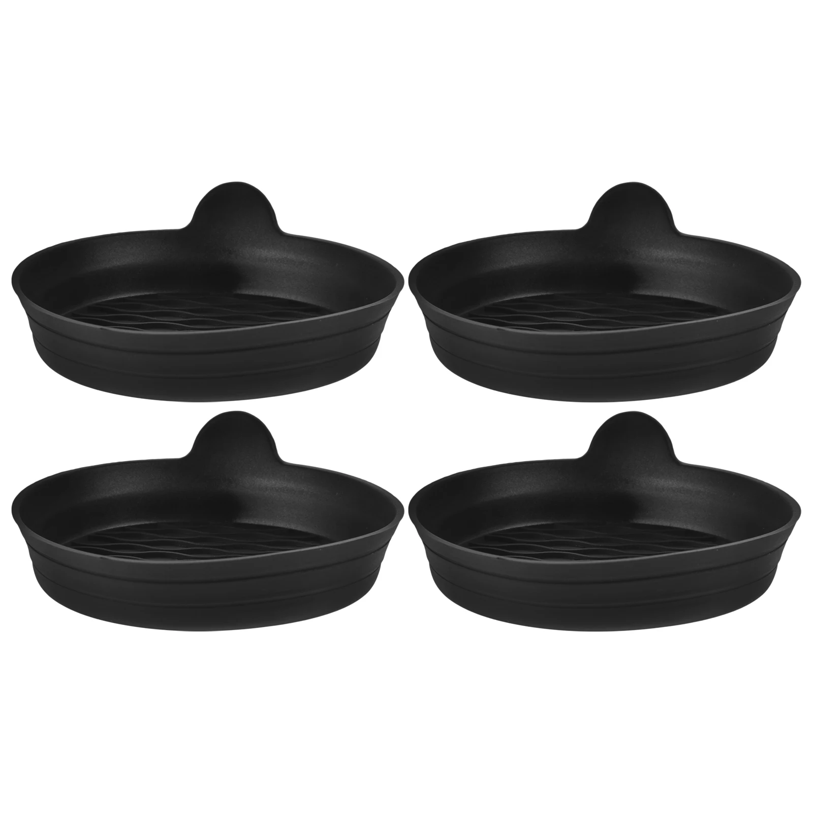 

4pcs Silicone Car Cup Mat Anti-Slip Round Mug Holder Universal Vehicle Interior Organizer Black Reusable Drink for Drinks