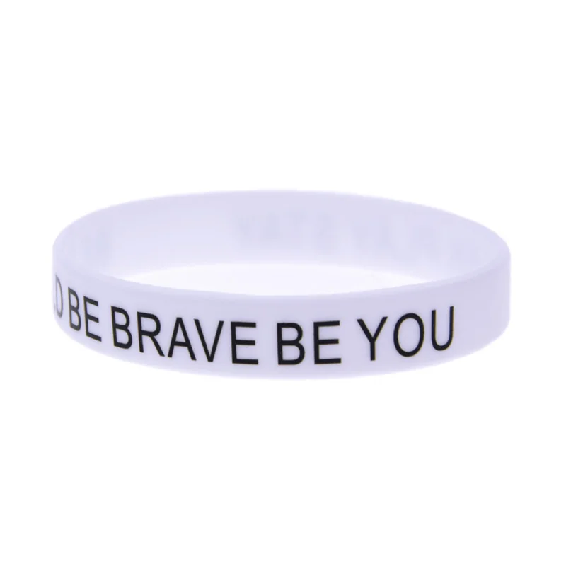 50 Stück bedruckte Silikonarmbänder mit motivierenden Sprüchen, als Geschenk für Schüler, Männer und Frauen. – Detail 2