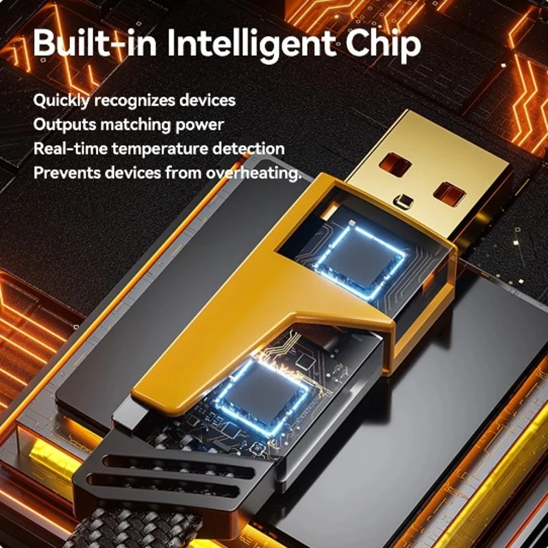 Four-in-one Multi-function Data Cable, USB-A/IPH/TYPE-C Port Conversion, Suitable for Charging Various Mobile Phone Models. image 3