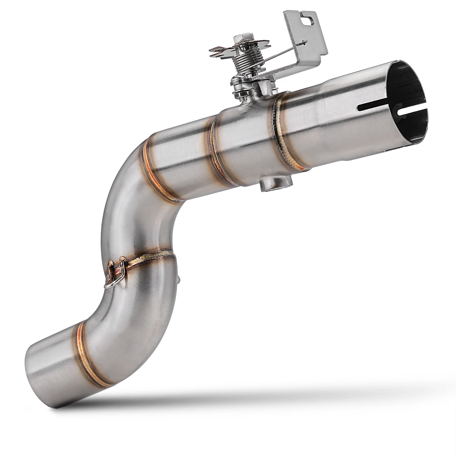 escape yamaha jog Tube For F900 F900R F900XR 2020-2024 Slip On Middle Link Pipe with valve Motorcycle Exhaust Muffler