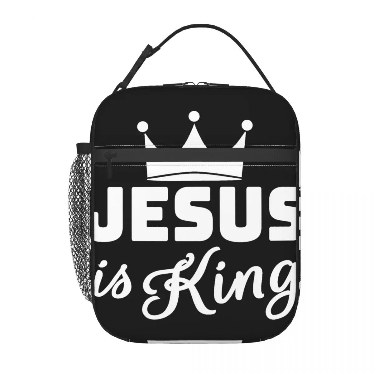 

Insulated Lunch Bag Jesus Is King Lunch Box Tote Food Handbag