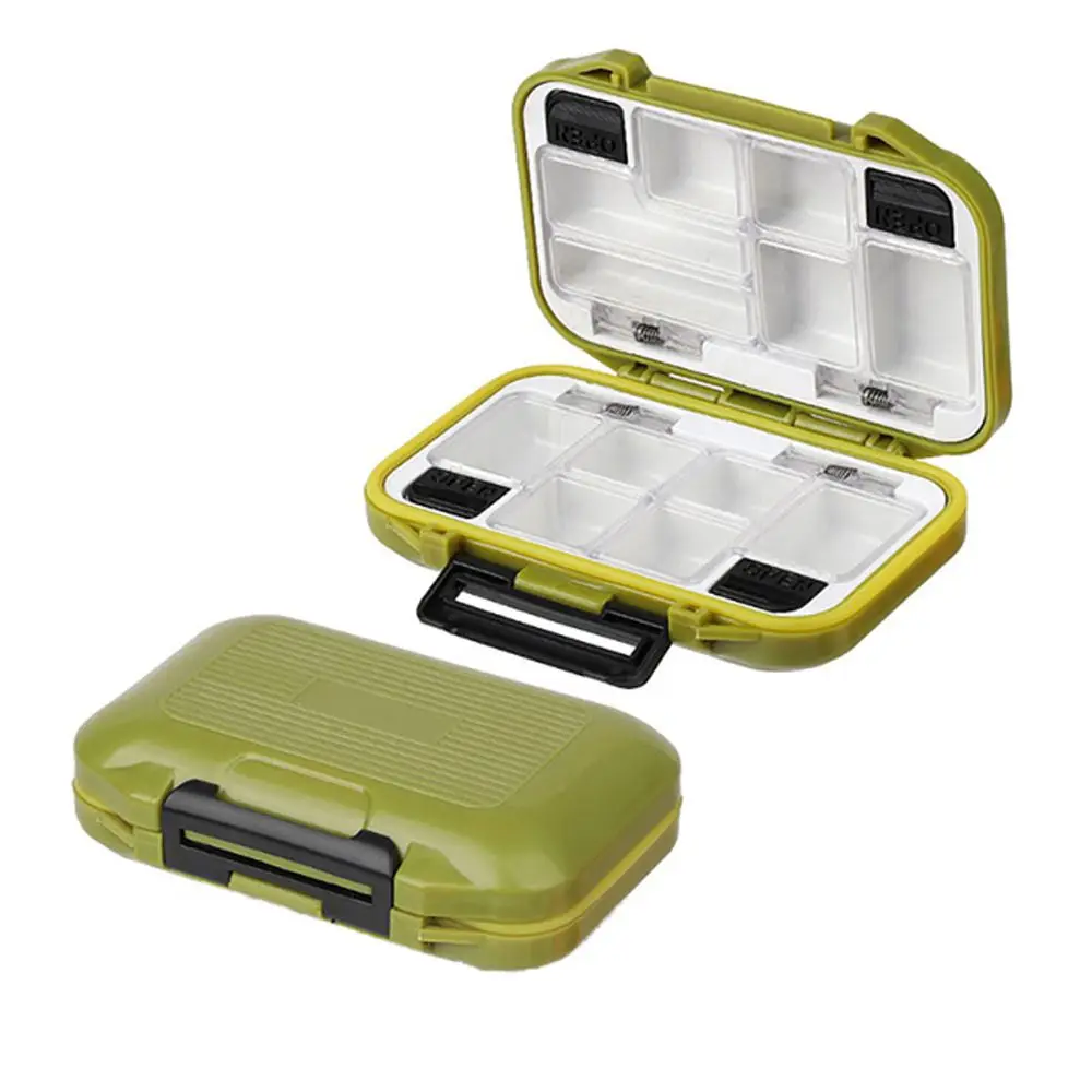 

Box Waterproof Sub-Box Fishing Supplies Opening and Closing Bait Box Bait Accessory Box Double-Sided Fishing Tackle Box