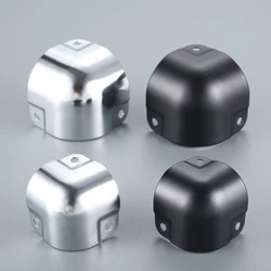 4Pcs 26mm/29mm Luggage Aluminum Box Flight Road Case Edge Guard Corner Cover Metal Air Box Corner Iron Protection Silver/Black