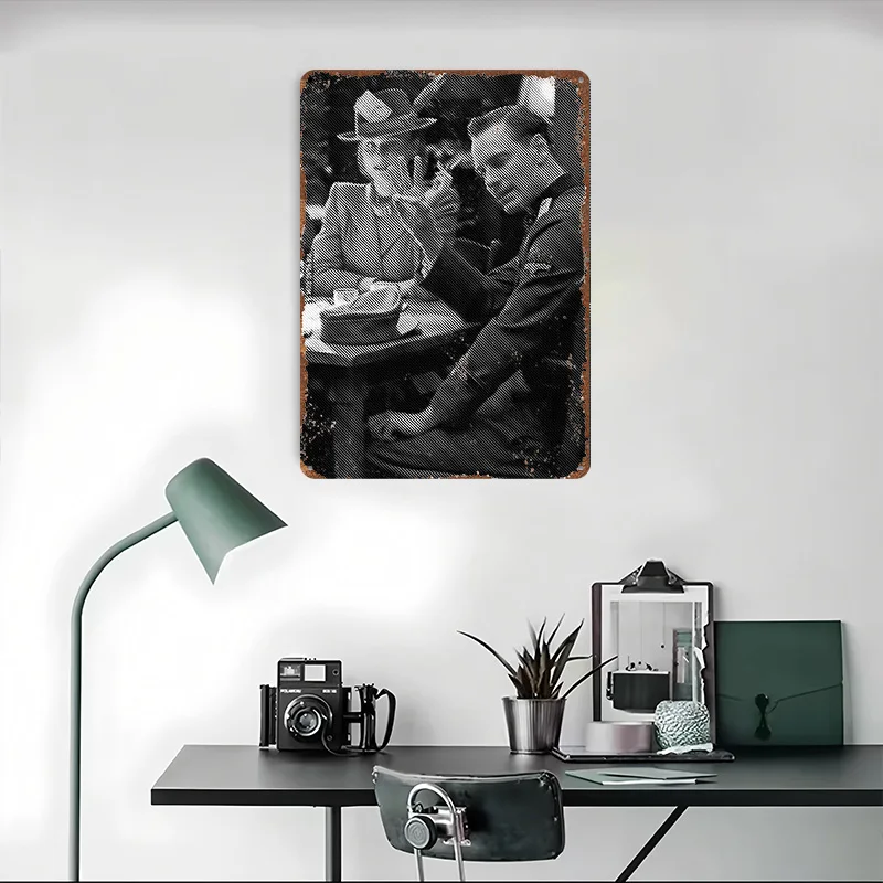 Archie Hicox Is Basterds ملصق معدني علامات القصدير جدار الفن مكتب ديكور علامة معدنية مخصصة للديكور المنزل خمر الداخلية #4