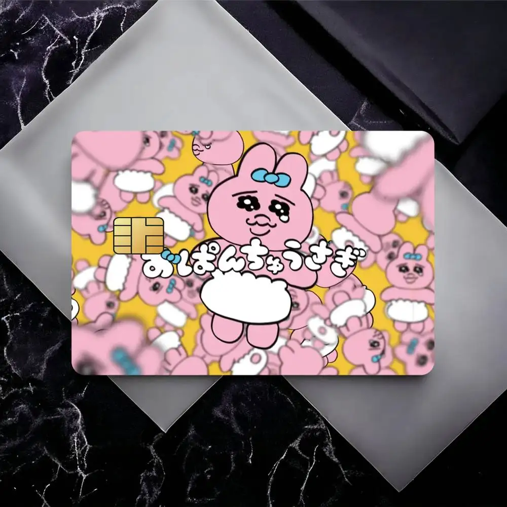 Cute O-Opanchu U-Usagi Credit Card Skin Stickers for Bank Card Bus Metro Card Sticker Waterproof Gift