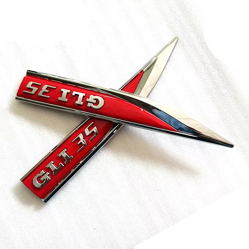 

Новый дизайн, боковой значок GLI, клейкая наклейка на крыло из АБС-пластика для Volkswagen Jetta MK7 2019-2023, простая установка