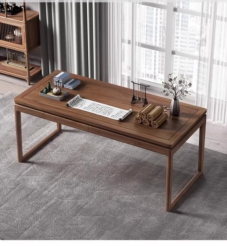 

ZML Solid Wood Desk for Home Use, Living Room Sofa Back Long Table, Writing Desk