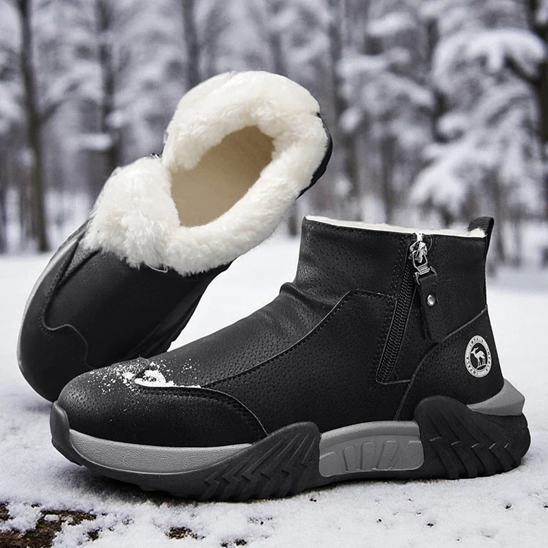 أحذية الثلوج الشتوية غير قابلة للانزلاق أحذية كاجوال مقاومة للماء عالية الجودة للسفر وتسلق المشي لمسافات طويلة أحذية الجري أحذية رياضية Zapatos Hombre