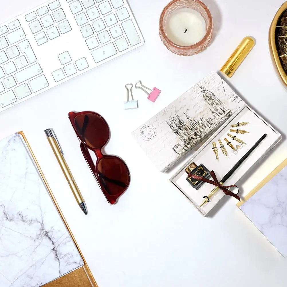 

Набор винтажных перьевых ручек (1 шт.): элегантные инструменты для письма, уникальный набор для подписи, износостойкие, легкие, удобные для каллиграфии