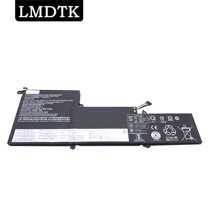 

LMDTK Новый аккумулятор для ноутбука L19M4PF4 41CP6/51/90 15,36 В 60,7 Втч для Lenovo YOGA Slim 7-14ARE 7-14ITL Series L19D4PF4 L19C4PF4