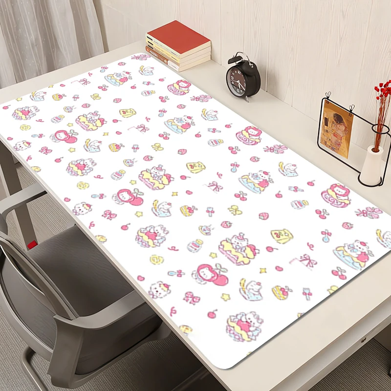 kawaii Mouse Pads Smooth Office Desk Mats Large Gaming keyboard pad Minimalist Cute Pet Print