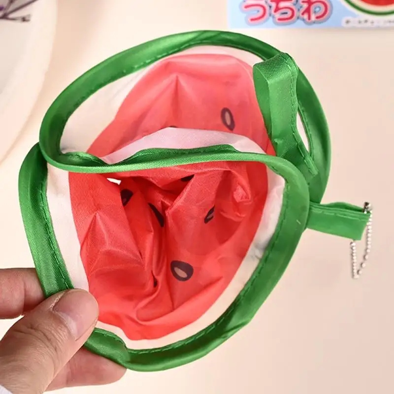 .#Portable Pocket Cooling Fans For Summer Event Outdoor Travel Supply Round Foldable Hand Fans Fruit Style Handheld Folding Fan
