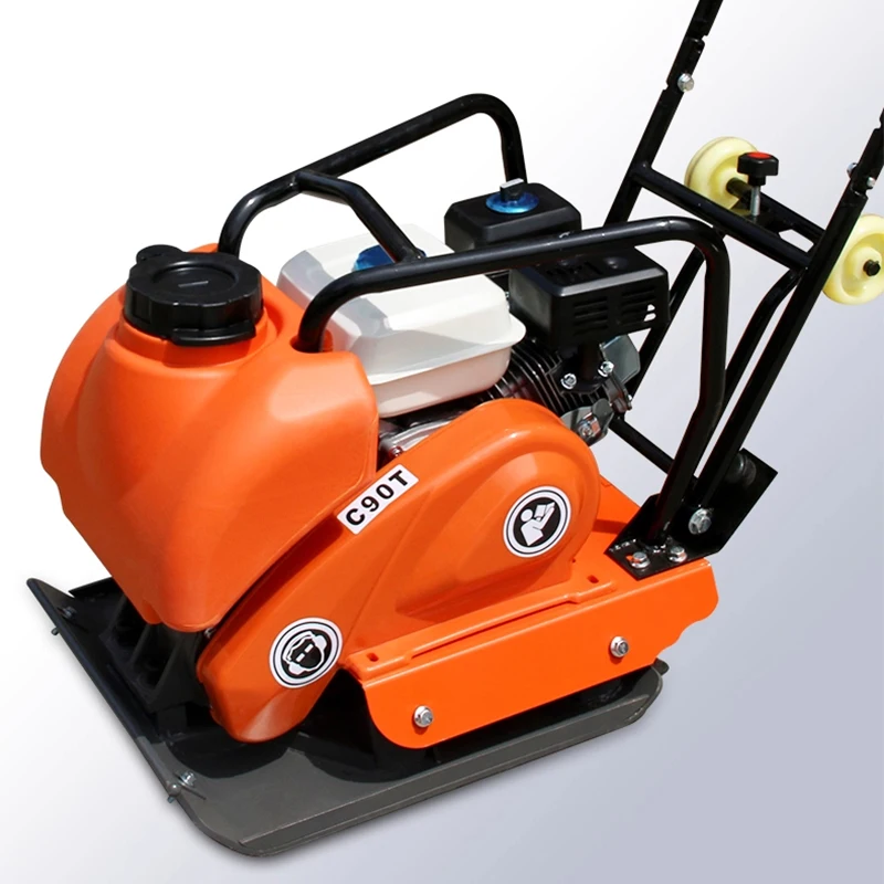 Fuel-Powered Paver Vibratory Compactor Asphalt Pavement Electric Bidirectional Mini Impact Compactor Road Surface Co(Customized)
