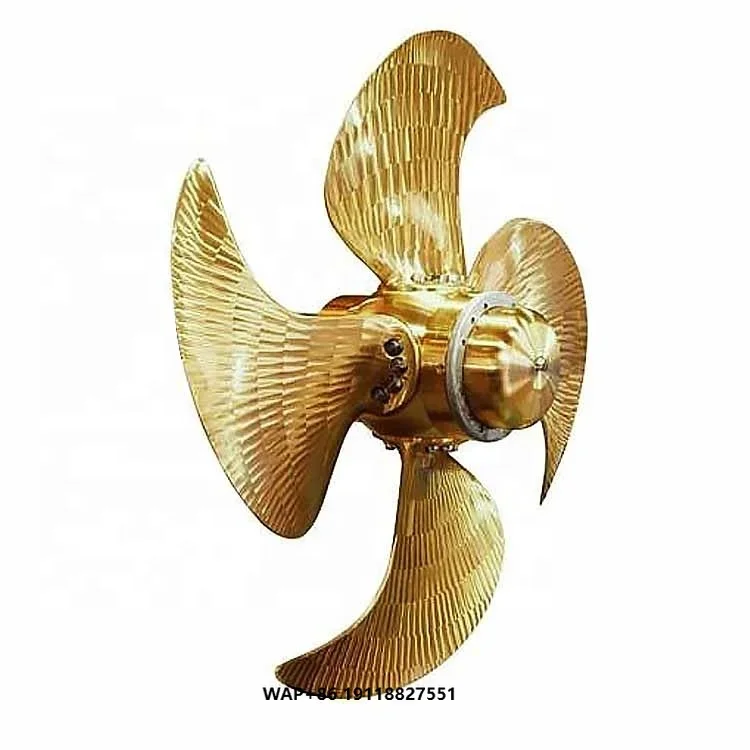 المروحة سبائك النحاس البحرية 4 شفرات المروحة السفينة البرونزية قطر 500-8000 مللي متر Propel Marine