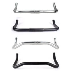 Bike Handlebar Rest Bend Bar Aluminum Alloy 22.2 *25.4*420mm Single Speed Bike Track Fixed Gear Road Bicycle bullhorn Handlebar