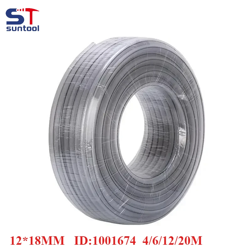 4M/6M/12M/20M 13FT/20FT/40FT/65FT 12mm-18mm HQ Tubo de manguera de silicona en polvo 1001674    Para pistola pulverizadora de recubrimiento en polvo Ge ma 12*18MM