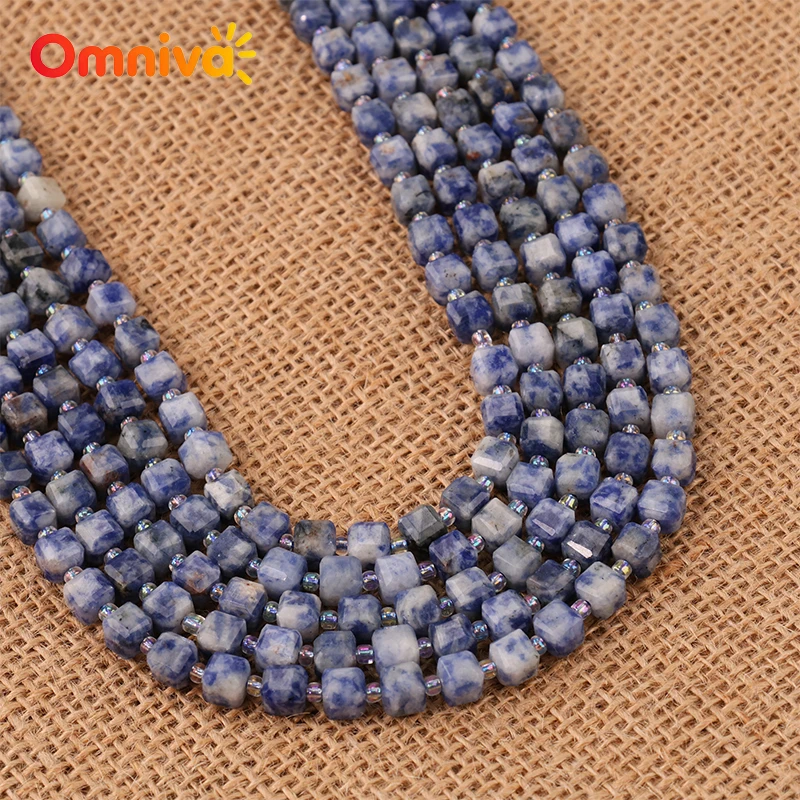 Faceted White Spot Orchid Natural stone Handmade beads DIY Woman Accessories charm Bracelets For Making 15'' Wholesale 6/8/10MM
