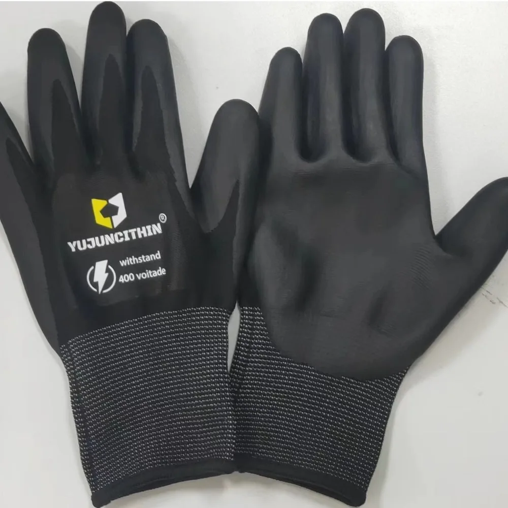 

400/500V Insulated Working Gloves Nitrile Safety Safety Electrician Gloves Ultra-thin Anti Electric Shock Gloves