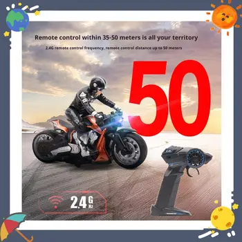 Moto télécommandée 2,4 GHz haute vitesse, modèle réduit de voiture tout-terrain pour drift en montagne, cadeau pour les 14 ans et plus 10 best sales Moto radiocommandée - №8
