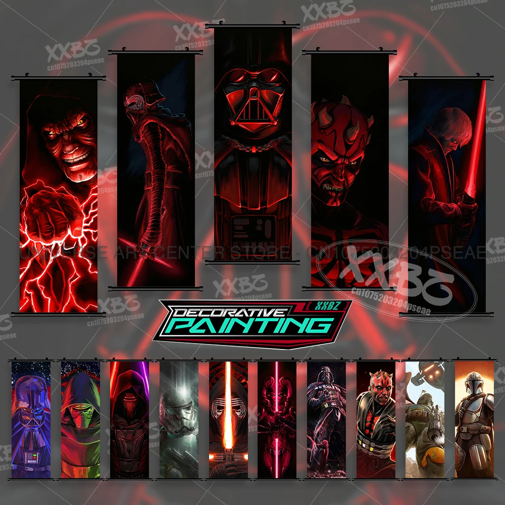 Ahsoka Tano Comics pintura colgante Star Wars cartel Sabine Wren arte de pared Shin Hati rollos imagen sable de luz decoración del hogar